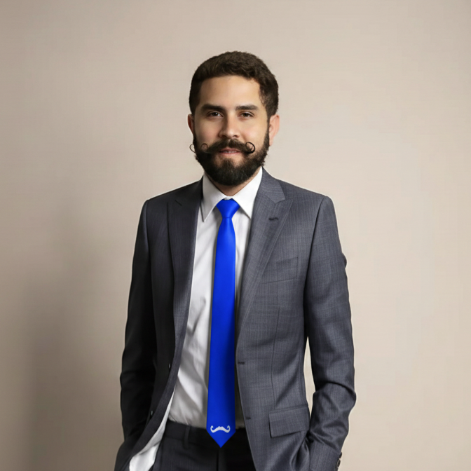The Jahan Signature Blue Necktie