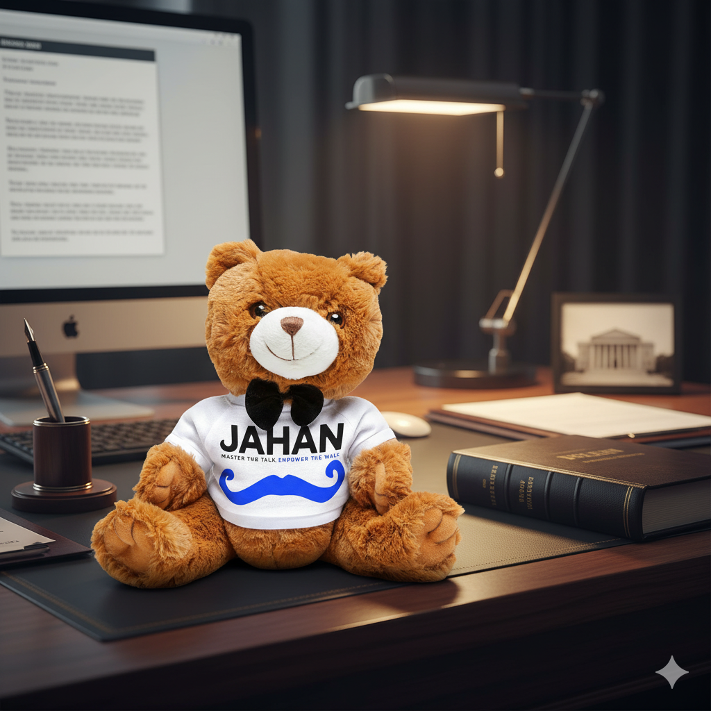 Jahan Kalantar -Teddy Bear with Moustache